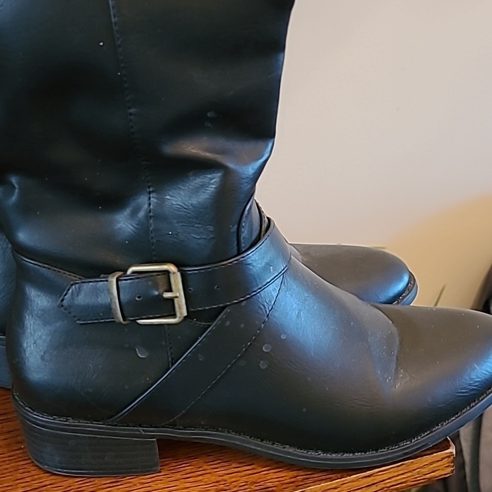 💥3for$12💥 Rampage Imagine black & brown riding boots, size 8.5 - Picture 2 of 12